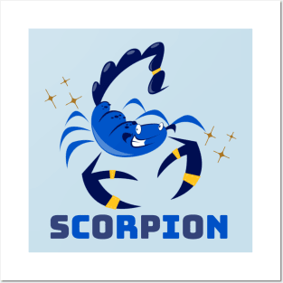 scorpion bleu style best seller Posters and Art